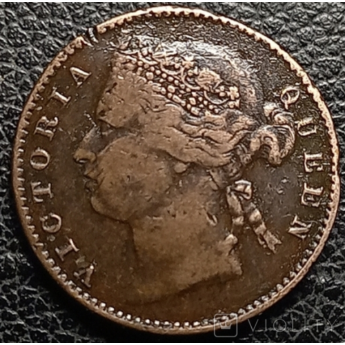 Маврикий 1 цент 1878(RRR) брак чеканки 