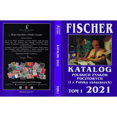 FISCHER 2021. Katalog polskich znaków pocztowych. Tom 1 / Каталог польских почтовых марок *PDF