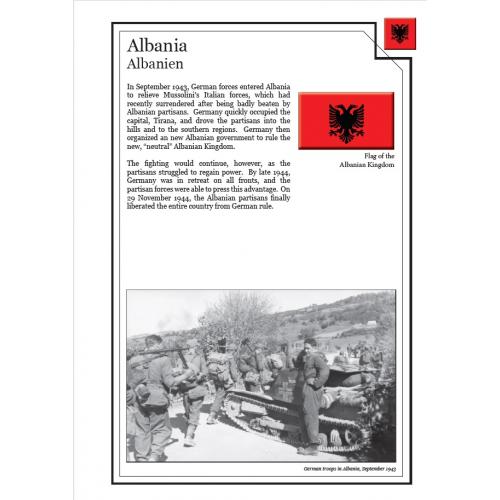 Иллюстрированные листы. Албания. Оккупация Третьего рейха 1943-1944 *PDF