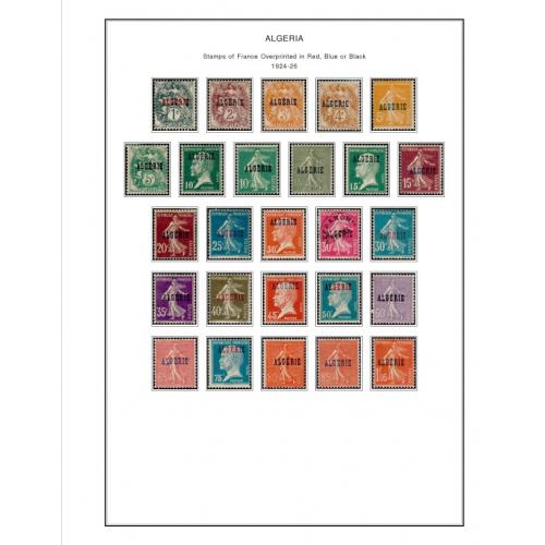 Иллюстрированные листы. Алжир 1924-2009 *PDF