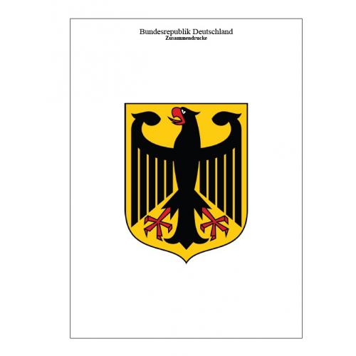 Иллюстрированные листы. Федеративная Республика Германии (ФРГ). Zusammendrucke 1951-1996 *PDF