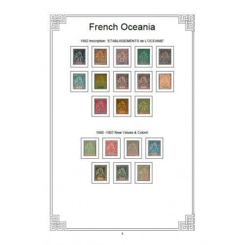 Иллюстрированные листы. Французская Океания 1892-1956 *PDF