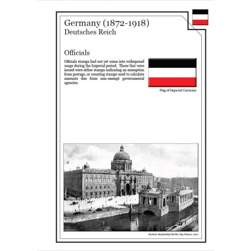 Иллюстрированные листы. Германская империя 1872-1918. Почтовые марки *PDF