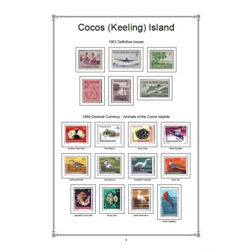 Иллюстрированные листы. Кокосовые (Килинг) острова 1963-2021 *PDF