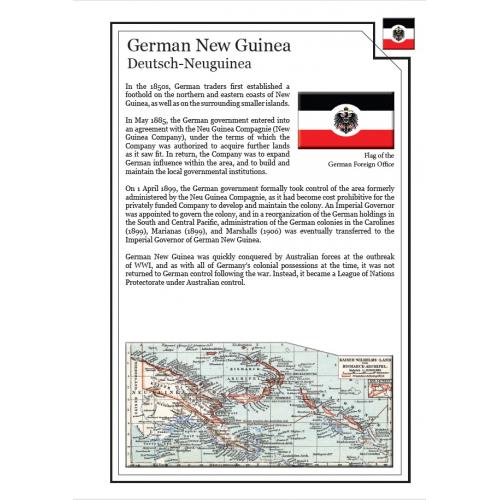 Иллюстрированные листы. Колонии Германии. Германская Новая Гвинея. Почтовые марки 1888-1918 *PDF