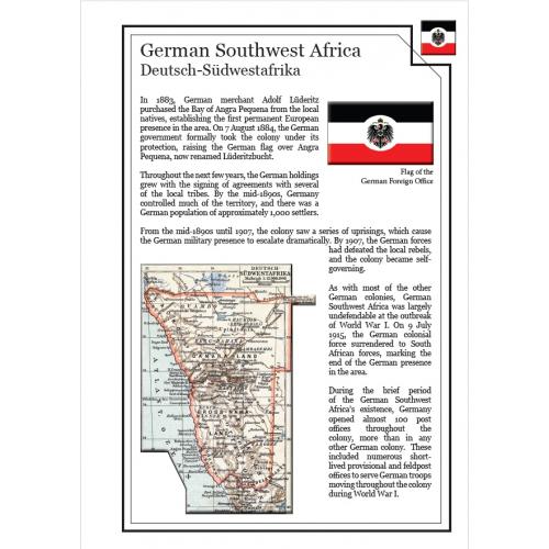 Иллюстрированные листы. Колонии Германии. Германская Юго-Западная Африка 1897-1919 *PDF