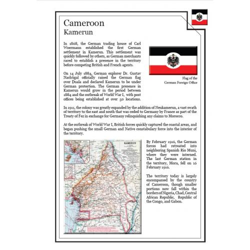 Иллюстрированные листы. Колонии Германии. Камерун. Почтовые штемпеля 1906-1916 *PDF