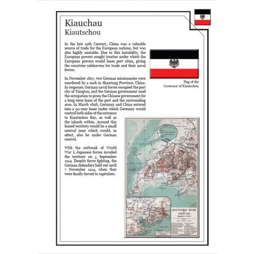 Иллюстрированные листы. Колонии Германии. Цзяо-Чжоу (Kiautschou). Почтовые марки 1800-1919 *PDF