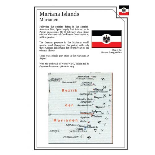 Иллюстрированные листы. Колонии Германии. Марианские острова. Почтовые марки 1899-1905 *PDF
