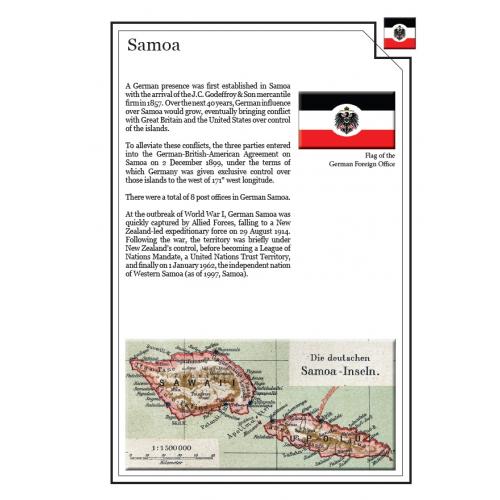 Иллюстрированные листы. Колонии Германии. Самоа. Почтовые марки 1899-1919 *PDF