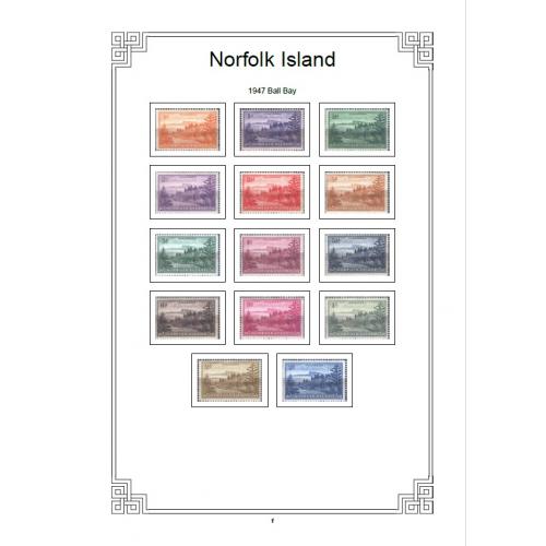 Иллюстрированные листы. Остров Норфолк 1947-2021 *PDF