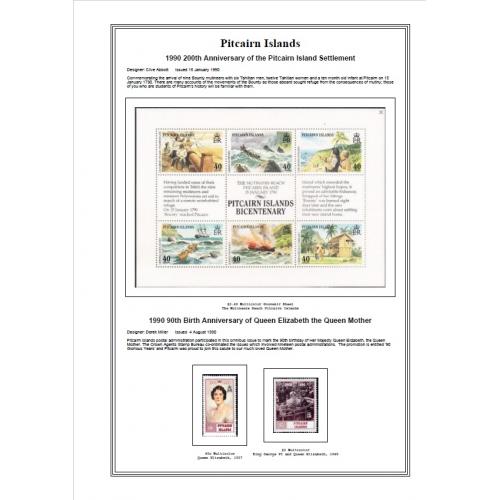 Иллюстрированные листы. Острова Питкэрн 1990-2005 *PDF
