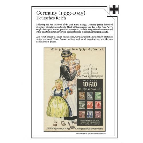 Иллюстрированные листы. Третий рейх 1933-1945. Почтовые марки *PDF