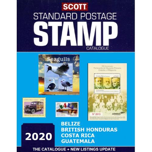 Каталог Scott Catalogue+Update. Белиз, Гондурас (британский), Коста-Рика, Гватемала 2020 *PDF