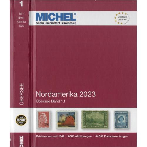 Michel. Band 1.1. ÜK. Nordamerika 2023 / Каталог почтовых марок Северная Америка 2023 *PDF