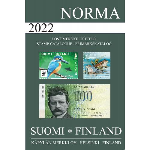 NORMA 2022 Suomi luettelo, 1856-2021 Finland katalog / Каталог почтовых марок Финляндии *PDF