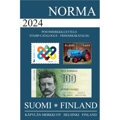 NORMA 2024 Suomi luettelo, 1856-2023 Finland katalog / Каталог почтовых марок Финляндии *PDF