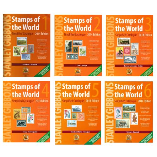 Stanley Gibbons Stamps of the World (2014) Tom 1-6 / Каталог Стэнли Гиббонс Том 1-6