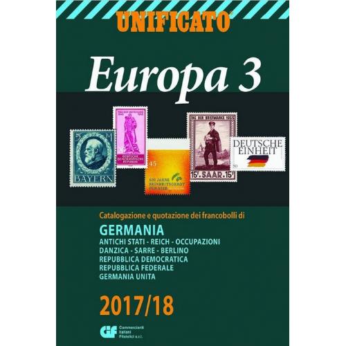 Unificato Europa 3. 2017-2018 / Каталог почтовых марок Европы том 3 *PDF