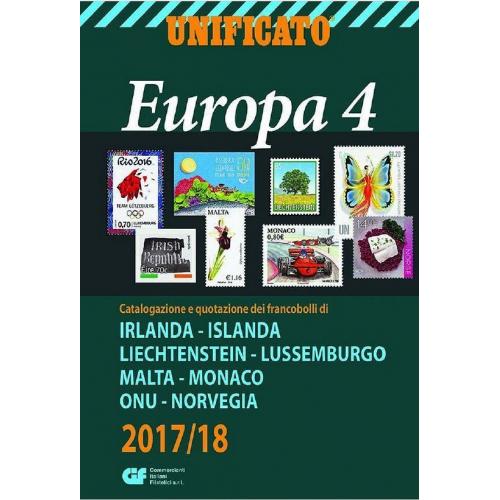 Unificato Europa 4. 2017-2018 / Каталог почтовых марок Европы том 4 *PDF