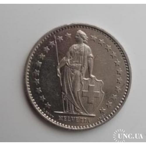 Монета 1/2 Франка 1981