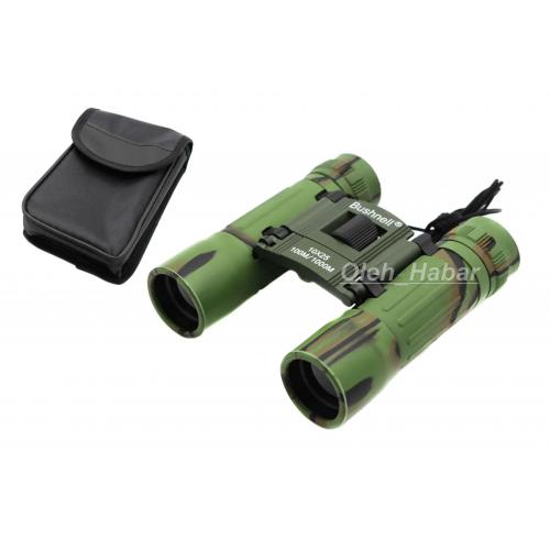 Бінокль туристичний 10х25 Bushnell бінокль камуфляжний (1328)