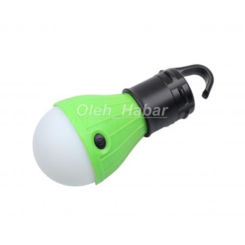 Світлодіодна лампа на батарейках підвісна. Лампа для кемпінгу (колір зелений) (1519)