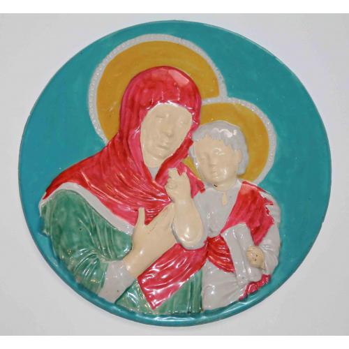 Плакетка Марія з Ісусиком ЗХК Тернопіль