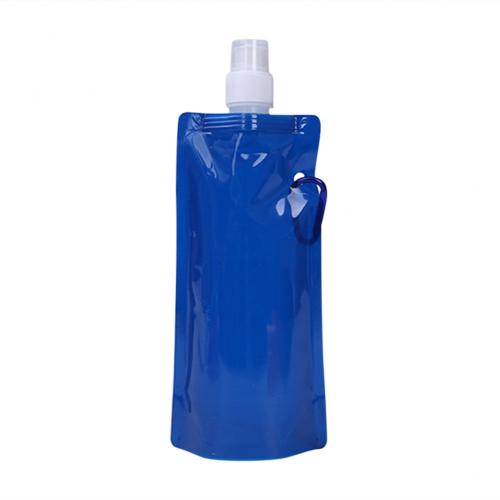 Портативная мягкая складная бутылки-фляга для воды с карабином 480мл (1450)