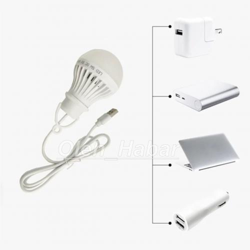 Світлодіодна лампа з живленням від USB 3 W. USB-лампочка. Наметова лампа (1520)