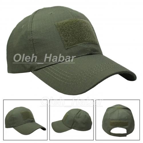 Тактична бейсболка хакі. Бейсболка з липучкою під шеврон (1647)