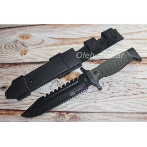 Тактичний ніж в пластикових ножнах (1673)