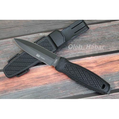 Ніж туристичний з пластиковими ножнами (1371)