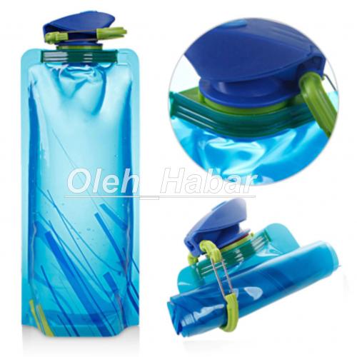 Туристическая мягкая, складная бутылка 700 ml (1124)