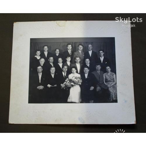 Групповое свадебное фото, 1950-60е гг.