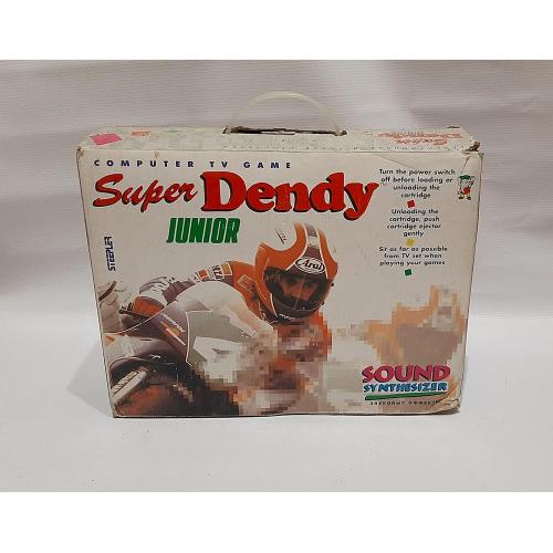 Игровая приставка Super Dendy Junior + игровой картридж 4 в 1, 90-е гг.