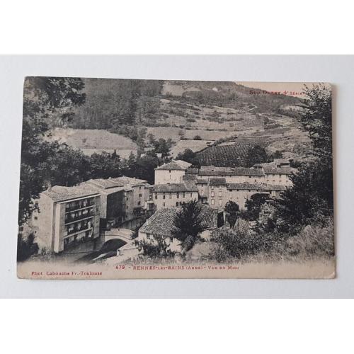 Старинная открытка Rennes-les-Вains, Франция, нач. 20-го в.