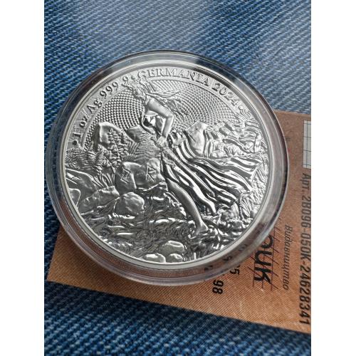 Германия 5 марок 2024 год серебро 1 oz аллегории 