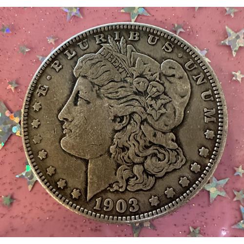 США 1 доллар 1903год никель Морган фейк