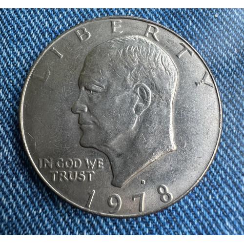 США 1 доллар 1978 год никель Ейзенхауер