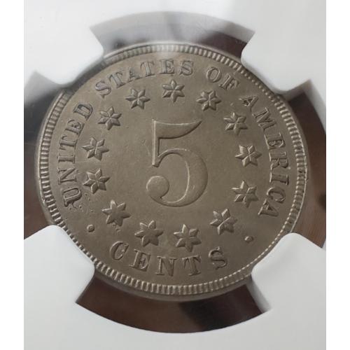 США 5 центов 1867 год медь-никель