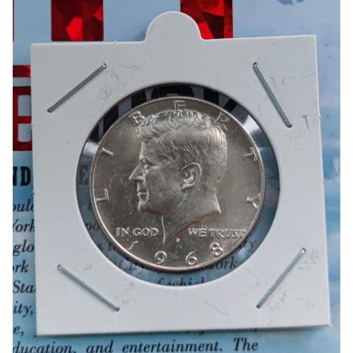 США полдоллара 1968 год серебро Кенеди 