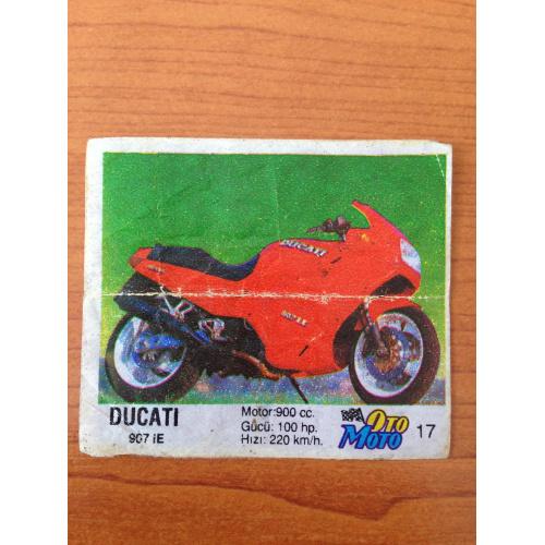 Ducati 907 IE. Вкладыш от жвачки OTO MOTO 17