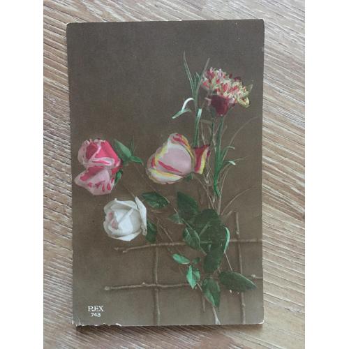 Французская открытка. Цветы