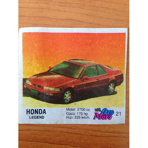 Honda Legend.   Вкладыш от жвачки OTO MOTO 21