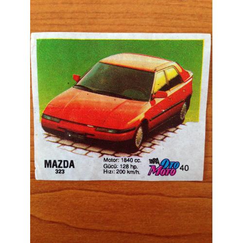 Mazda 323. Вкладыш от жвачки OTO MOTO 40