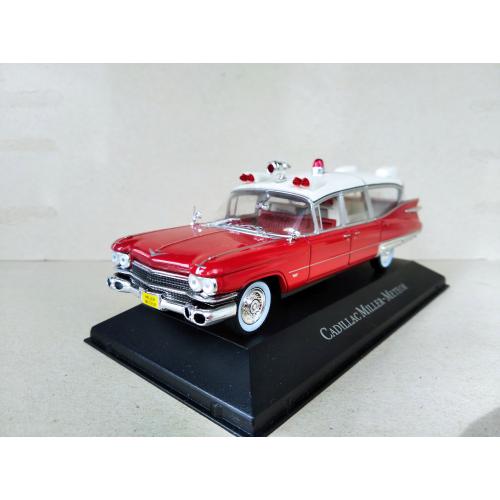 Cadillac Series 75 Commercial Chassis 1959 Miller-Meteor Ambulance медичка 1:43 Atlas