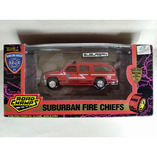 Chevrolet Suburban mk9 GMT400 1992-1999 Bowling Green Fire Department FD 1:43 Road Champs