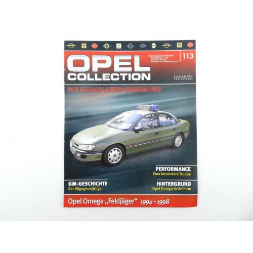 Журнал Opel Omega B (mk2) Feldjager військова поліція 1994-1998 #113 1:43 Eaglemoss Opel Collection