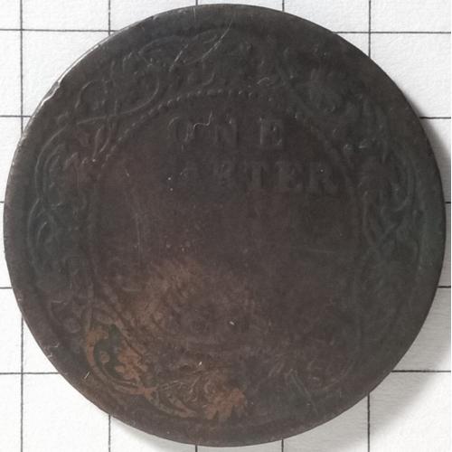 1/4 анна 1862 рік Британська Індія